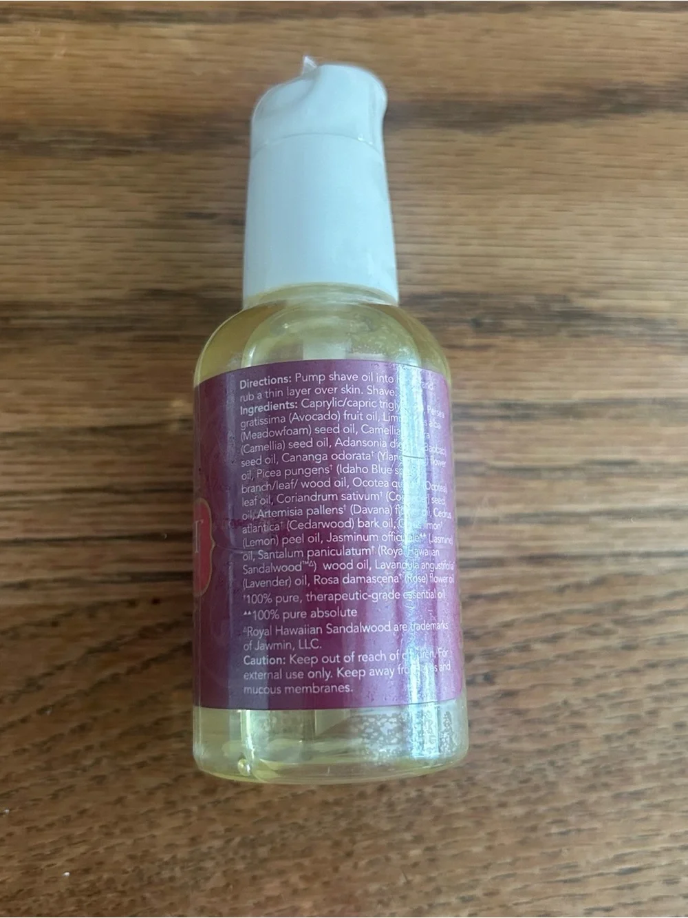 Young Living Mirah Shave Oil 2 oz 59 mL Factory Sealed New